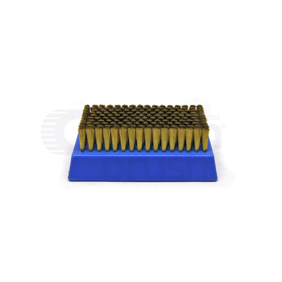 0.003" Brass Bristle, 4-1/4" x 2-1/2" Plastic Block Brush