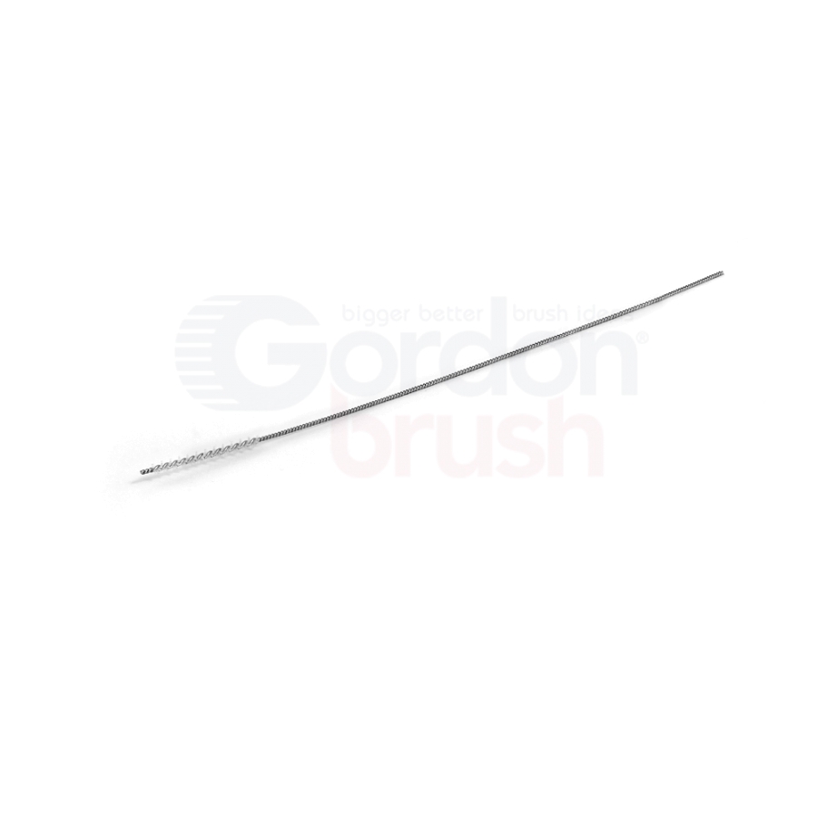 .052" Diameter with Silicate and Stainless Steel Stem Wire Micro Spiral Brush