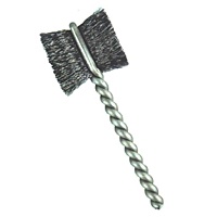 1-1/4" Brush Diameter .003" Fill Wire Diameter Side Action Brush-Paddle Brush - Carbon Steel