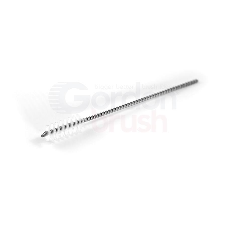 3/8" Diameter Nylon Fill Spiral Thread Cleaning Brush with cut end