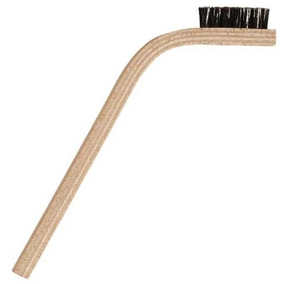 3 x 7 Row 0.006" Stainless Steel Wire and 60° Bent Handle Scratch Brush