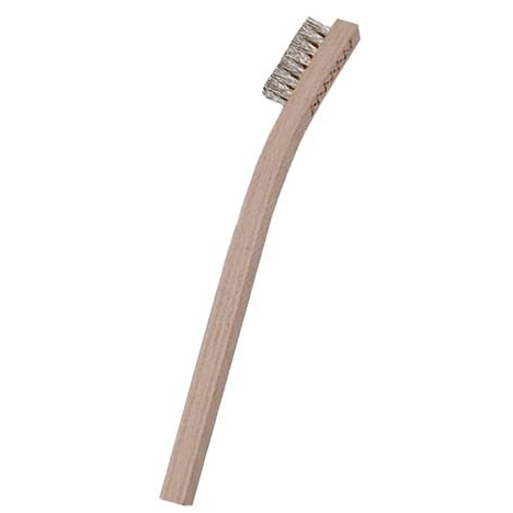 3 x 7 Row .012" PEEK Bristle and Plywood Handle Scratch Brush