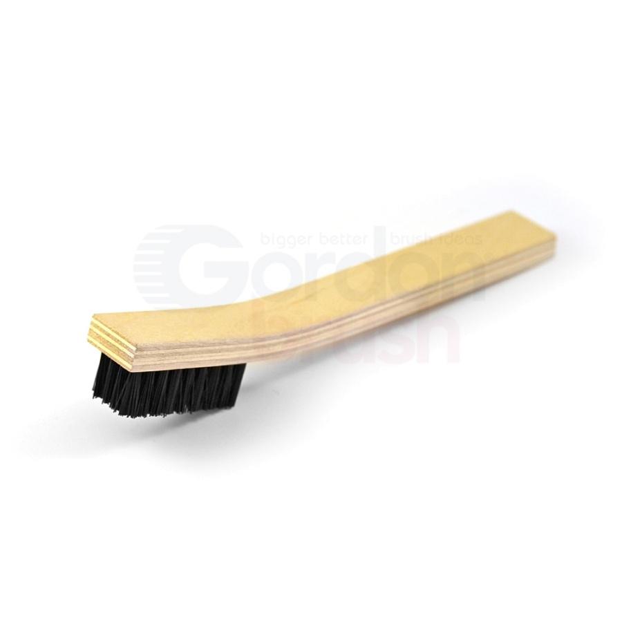 4 x 9 Row 0.018" Nylon Bristle and Plywood Handle Large Scratch Brush