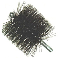 6" Duct and Flue Brush - Double Spiral, Double-Stem