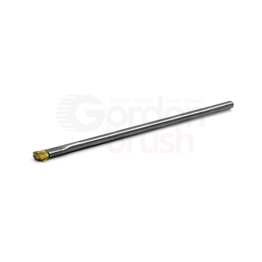Conductive Applicator Brush — 0.003" Brass Wire / 1/8" Diameter Stainless Steel Tube Handle