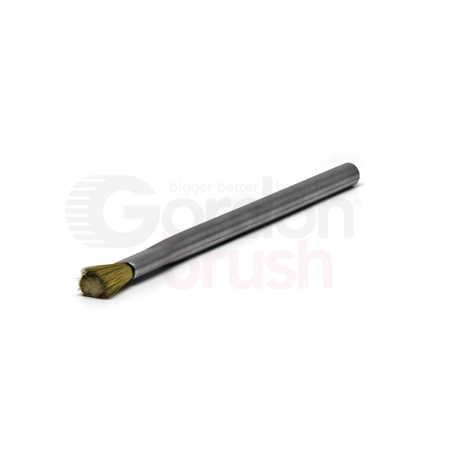 Conductive Applicator Brush — 0.003" Brass Wire / 5/16" Diameter Stainless Steel Tube Handle