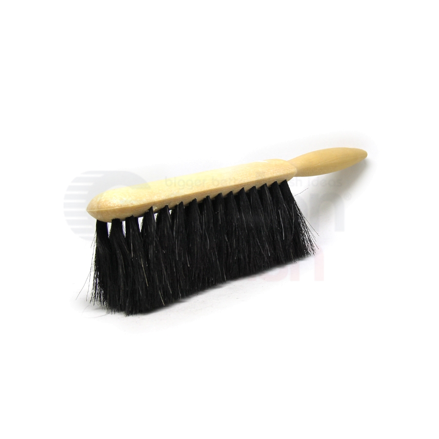 Counter Duster for Fine Dusting – 5 x 15 Row Horse Hair Bristle Plastic Handle