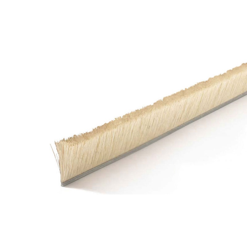 Height .75" No. 4 Channel Strip Brush - White Tampico