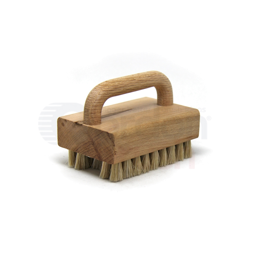 Horse Hair Bristle, 3-1/2" x 2-1/4" Wood Handle Block Scrub Brush