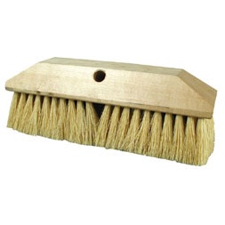Tampico Bristle and Wood Block Scrub Brush Head
