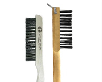 Gordon Brush 28Al 5 x 9 .008 Crimped Aluminum and Shaped Plywood Scratch Brush Case of 12