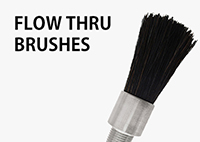 Flow Thru Brushes