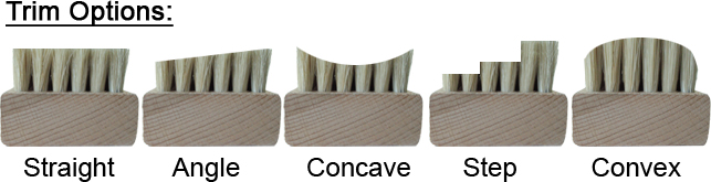 Custom Block Brush Trim Options