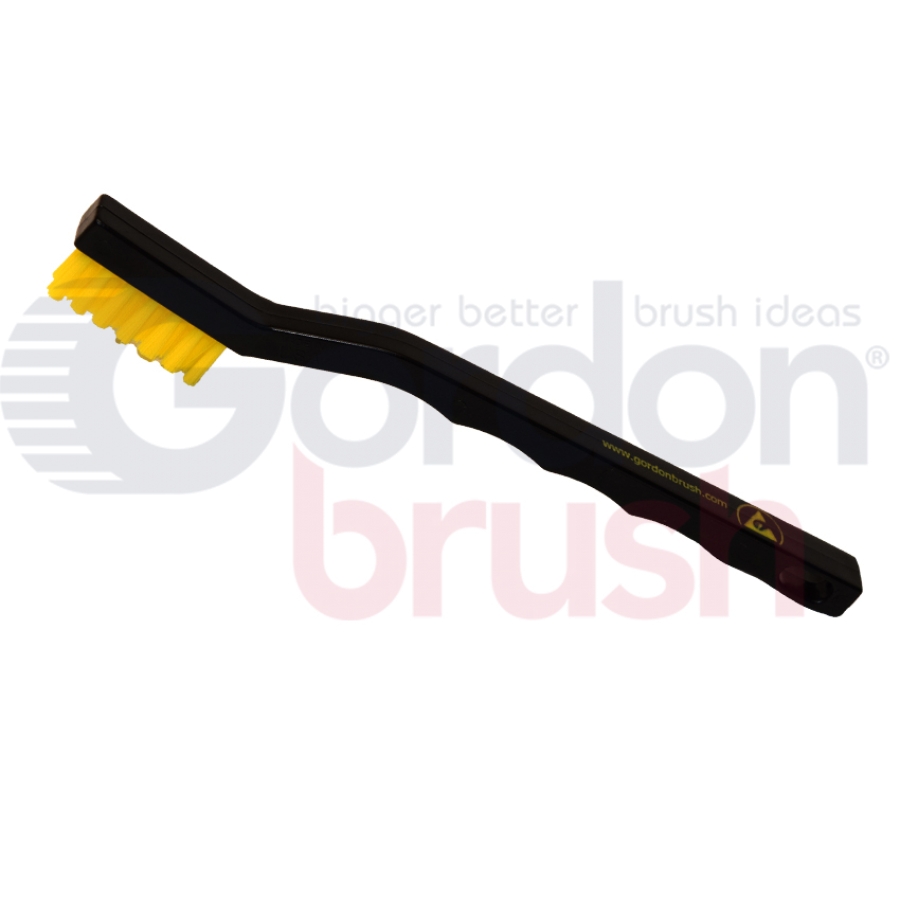 0.010" Static Dissipative Nylon Bristle (Medium), Conductive Plastic Handle ESD-Safe Brush 2