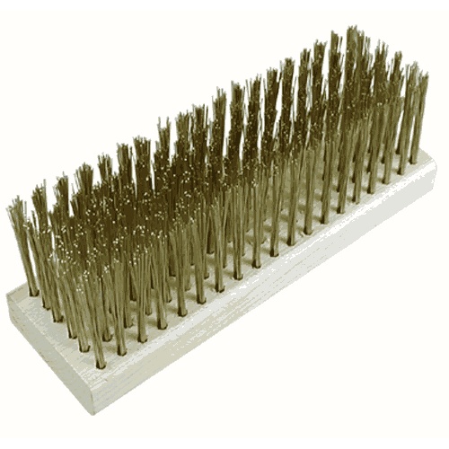 0.012" Brass Bristle, 7-1/8" x 2-1/4" Large Block Brush 4