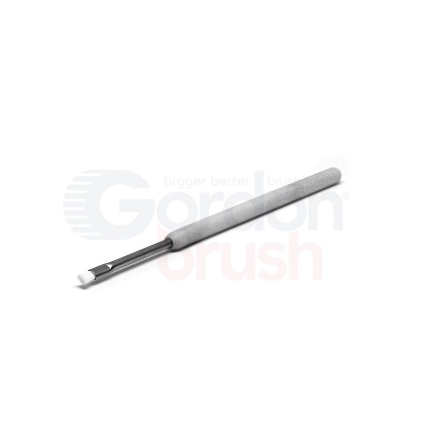 0.003" Nylon Bristle and Straight Handle Instrument Cleaner Brush