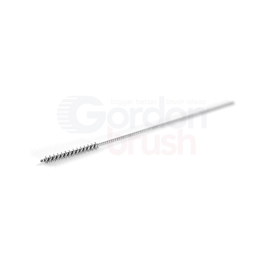 .087" Diameter with 600 Grit Aluminum Oxide Nylon and Stainless Steel Stem Wire Micro Spiral Brush