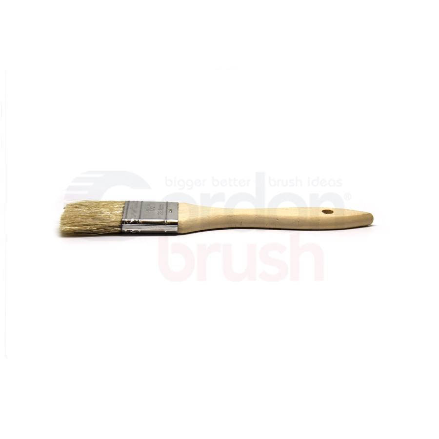 1-1/2" Natural Bristle and Wood Handle Chip Brush 2