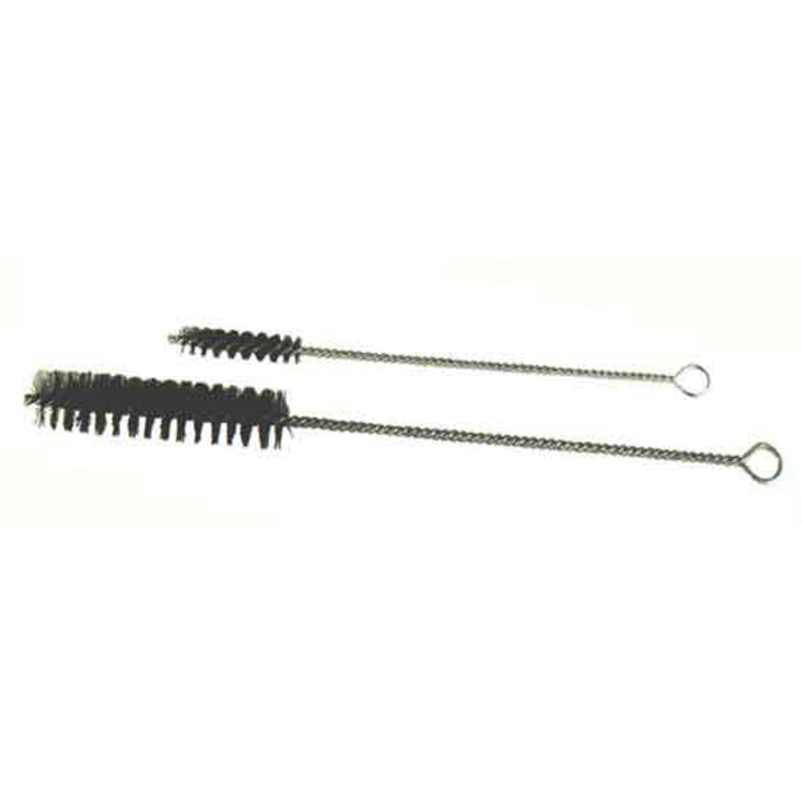 1-1/4" Diameter 12" Length Single Spiral, Single-Stem Nylon Brushes, with Ring Handle and Galvanized Stem