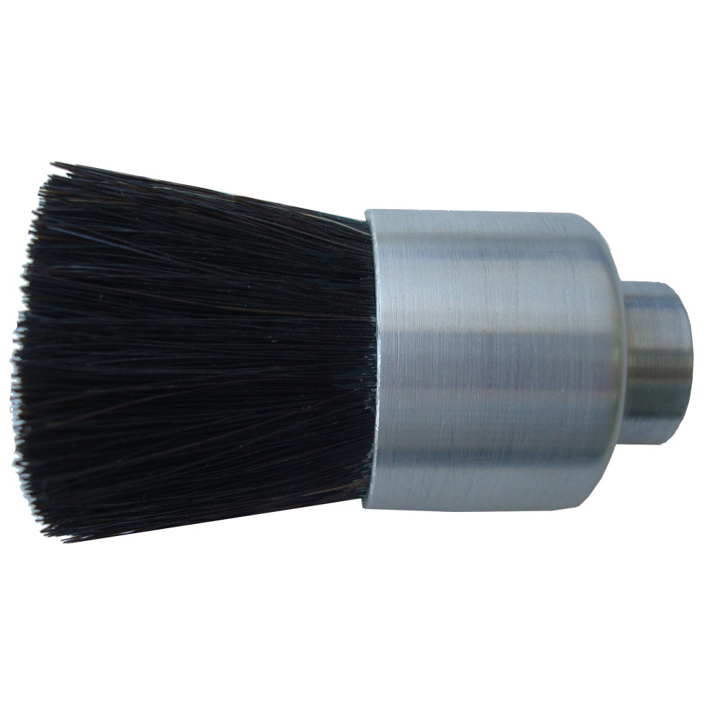 Flow-Thru Lubrication/Applicator Brushes with NPT (Pipe) Threads and Round Body