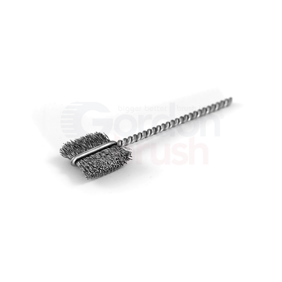 1/2" Brush Diameter .005" Fill Wire Diameter Side Action Brush-Paddle Brush - Stainless Steel