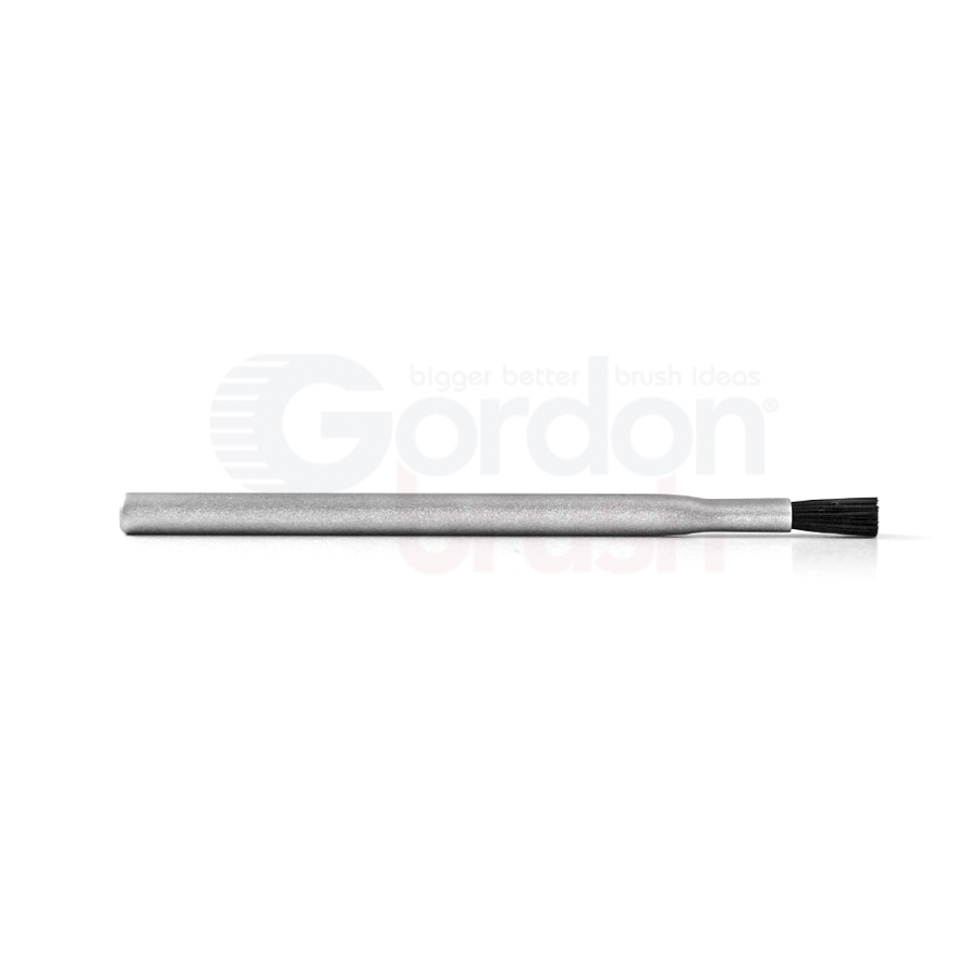 1/4" Diameter .008" Nylon Bristle and Aluminum Handle Applicator Brush 2