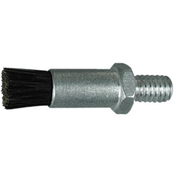 1/4" Diameter Body, Goat Hair Fill,.033" Orifice, Male Thread, Flow Thru Brush