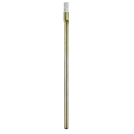 1/8" Diameter, 0.003" Stainless Steel Bristle, 5/16" Trim, and Brass Handle Applicator Brush 1