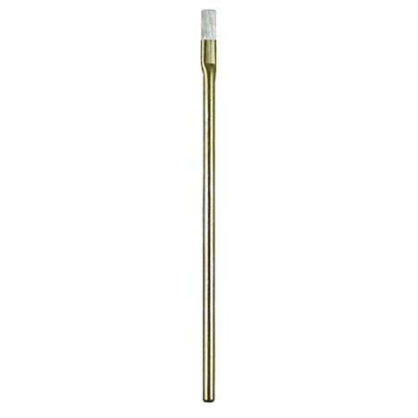 1/8" Diameter, 0.004" Stainless Steel Bristle, 3/8" Trim, and Brass Handle Applicator Brush