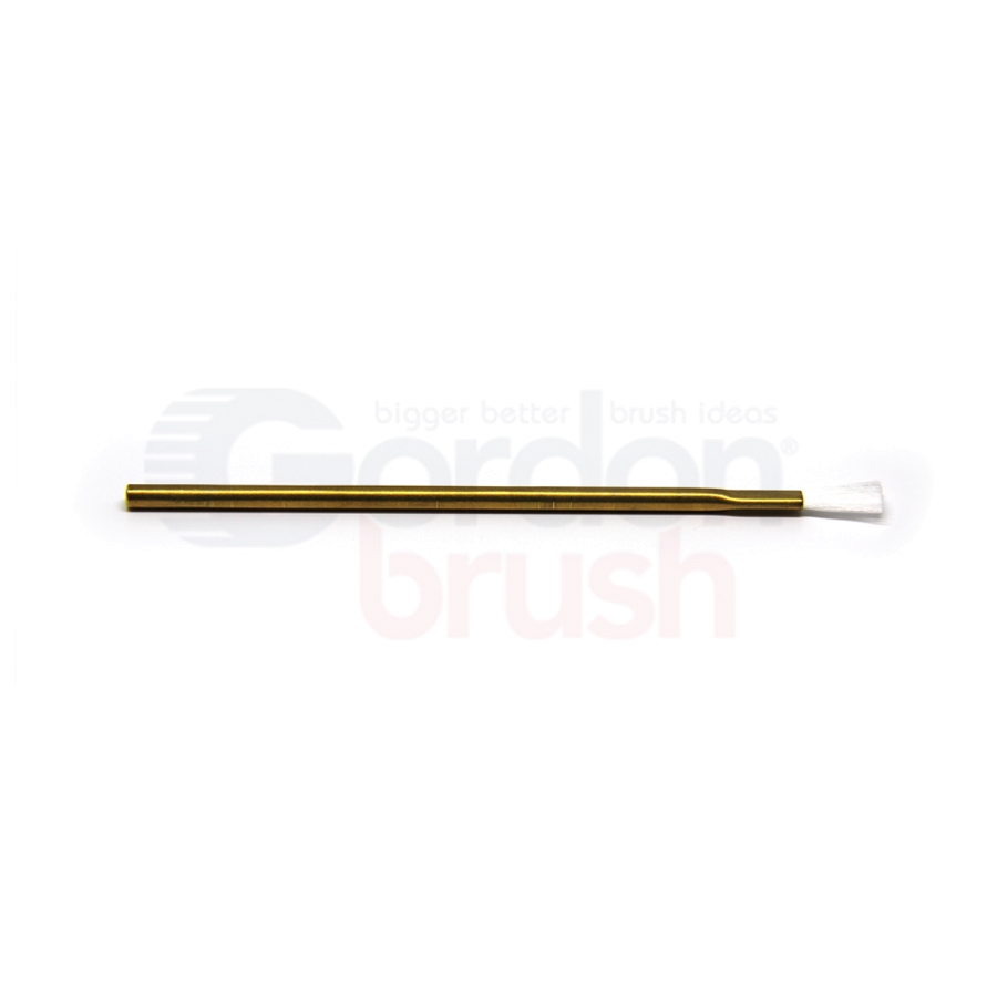 1/8" Diameter .003" Nylon Fill and Brass Handle Applicator Brush 2