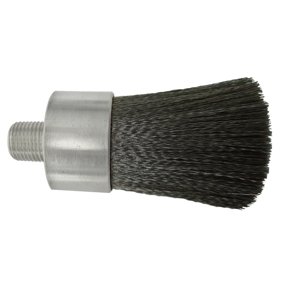 Flow-Thru Lubrication/Applicator Brushes with NPT (Pipe) Threads and Round Body