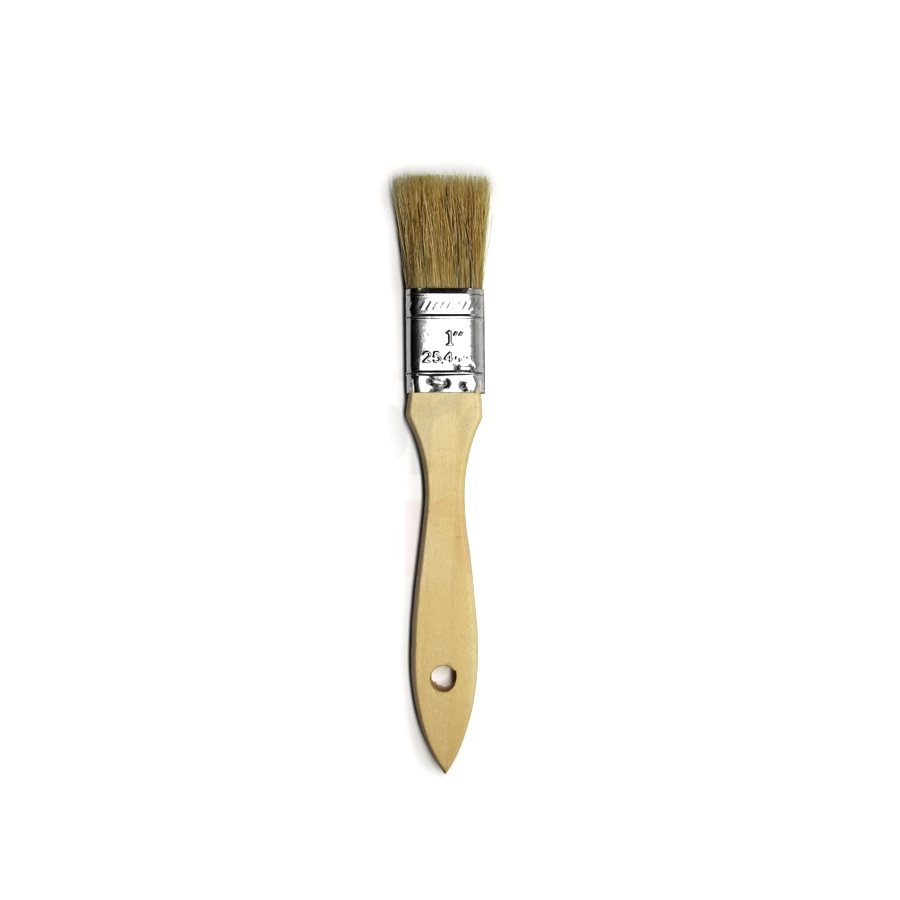 1" Natural Bristle and Wood Handle Chip Brush 