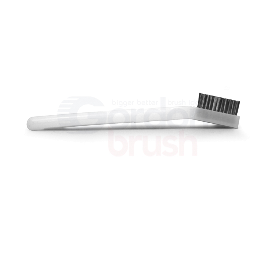 1 x 11 Row 0.003 Stainless Steel Bristle and Acetal Handle Scratch Brush  11SSD - Gordon Brush