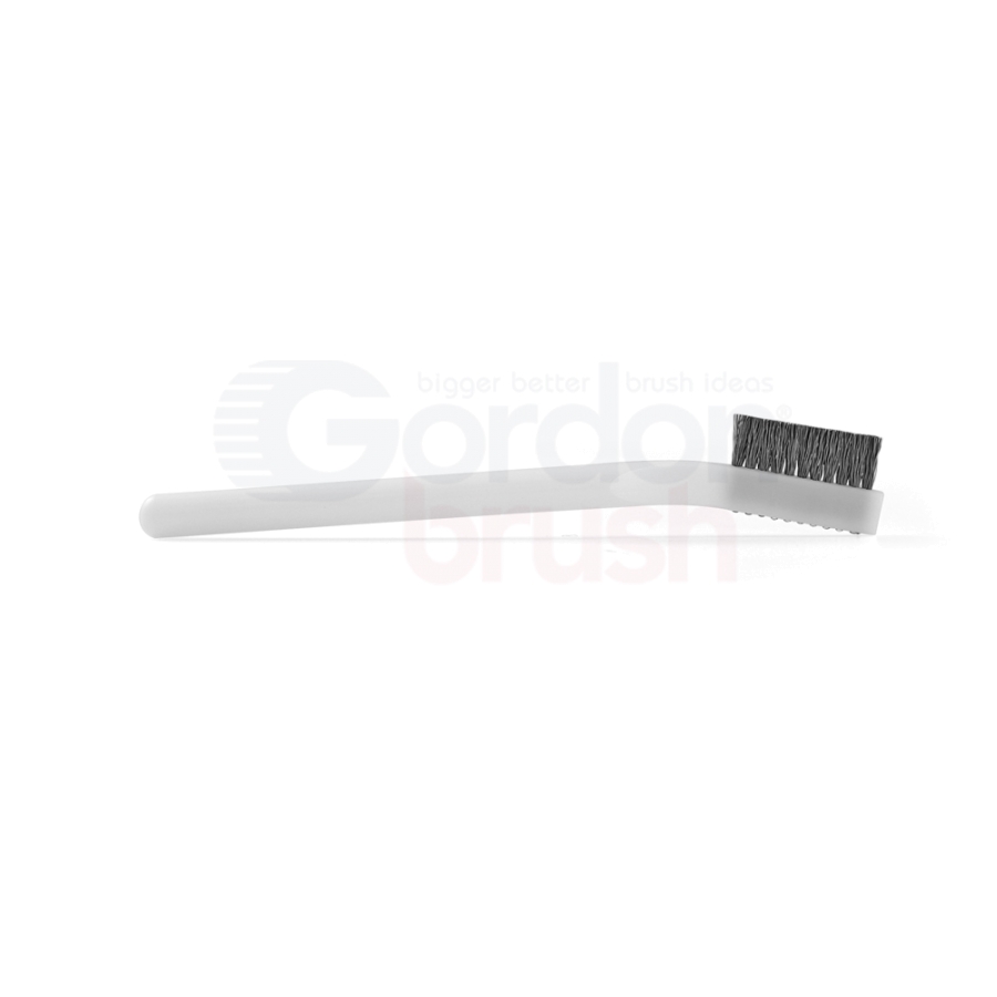 1 x 11 Row 0.008" Titanium Bristle and Acetal Handle Scratch Brush 3