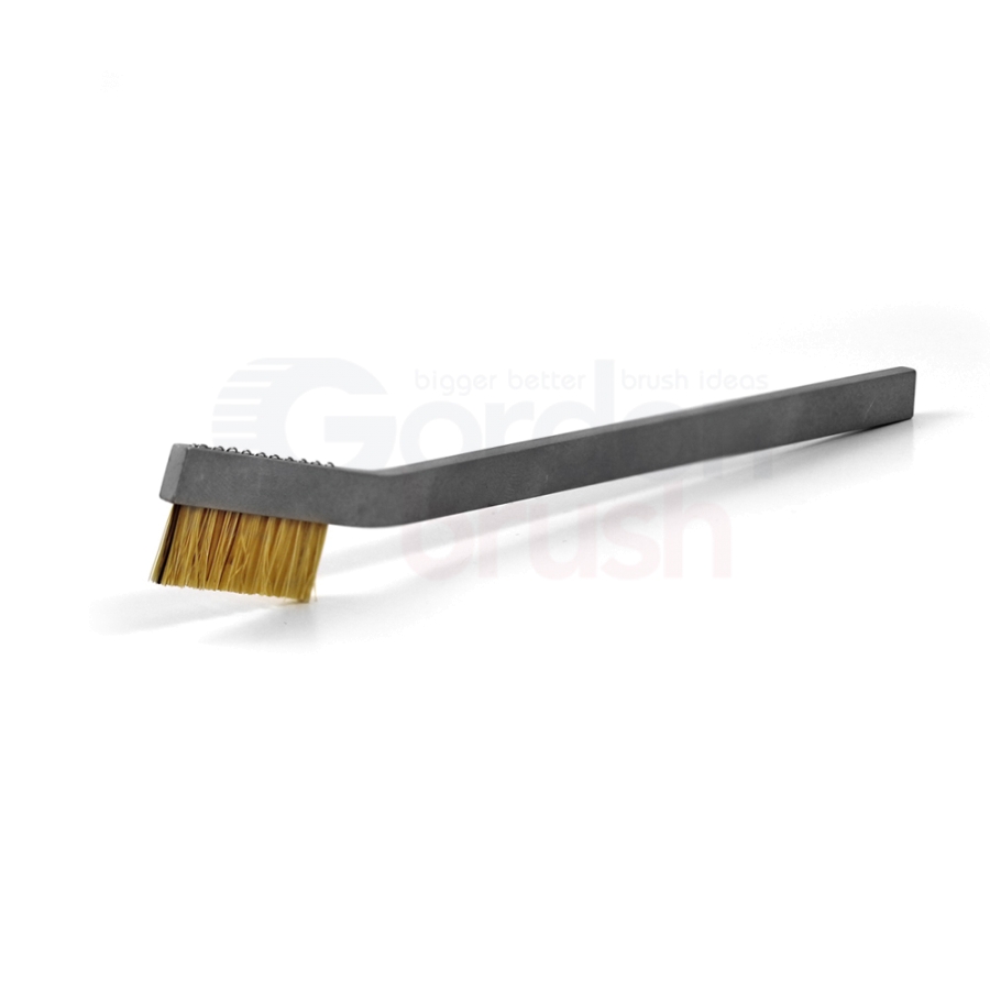 1 x 11 Row Hog Bristle and Aluminum Handle Hand-Laced Brush
