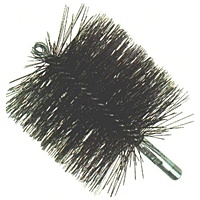 10" Duct and Flue Brush - Single Spiral, Double-Stem