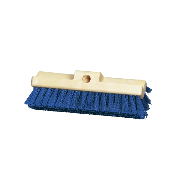 10" Three Surface Deck Scrub with Stiff Blue Polypropylene