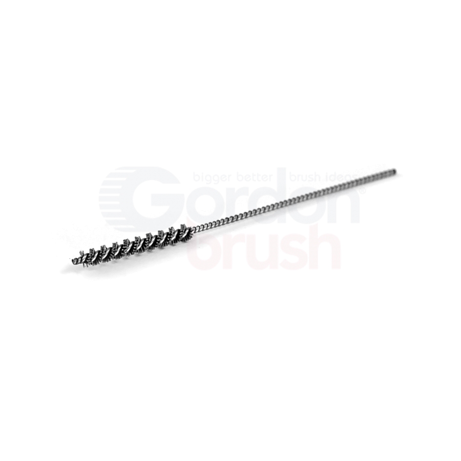 .138" Diameter with 600 Grit Aluminum Oxide Nylon and Stainless Steel Stem Wire Micro Spiral Brush 1