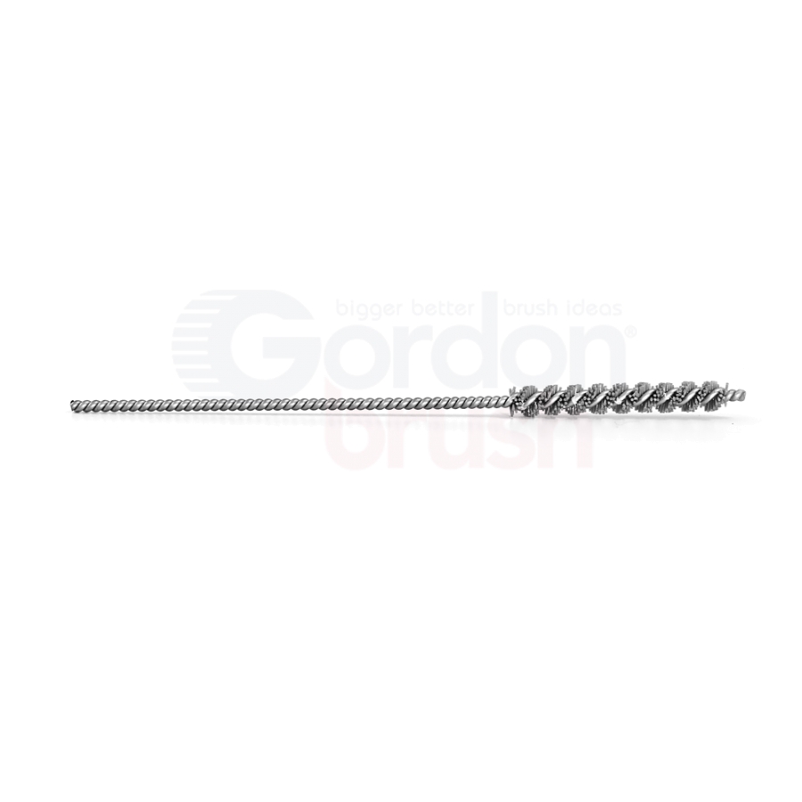 .138" Diameter with 600 Grit Aluminum Oxide Nylon and Stainless Steel Stem Wire Micro Spiral Brush 2