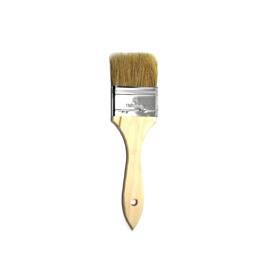2" Natural Bristle and Wood Handle Chip Brush