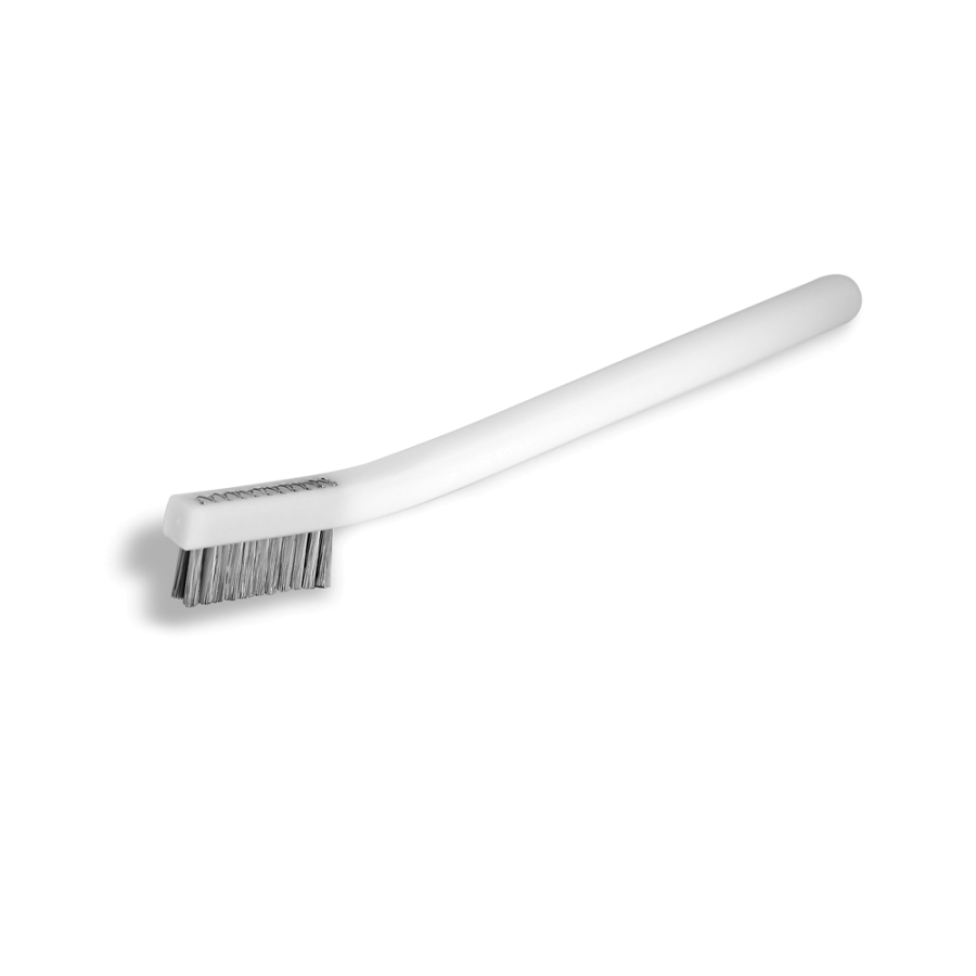 2 x 11 Row 0.003" Stainless Steel Bristle and Acetal Handle Scratch Brush