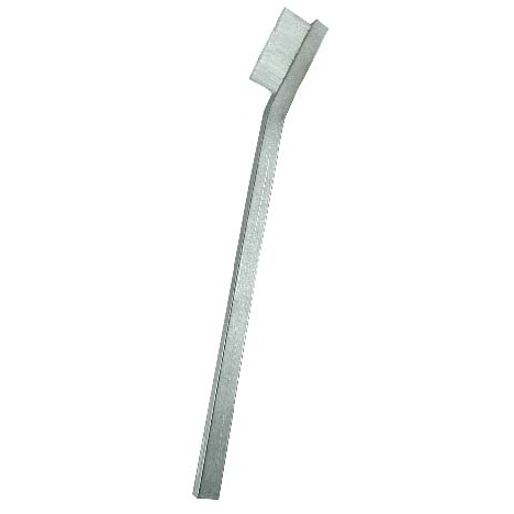 2 x 11 Row 0.010" Static Dissipative Nylon Bristle and Aluminum Handle Hand-Laced Brush
