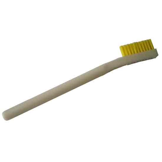2 x 11 Row 0.016" Stiff Static Dissipative Nylon Bristle and Static Dissipative Acetal Handle Brush 1