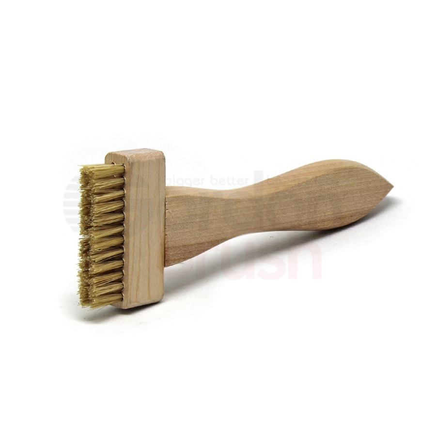 2 x 6 Row Horse Hair Bristle and Wood Handle Applicator Brush