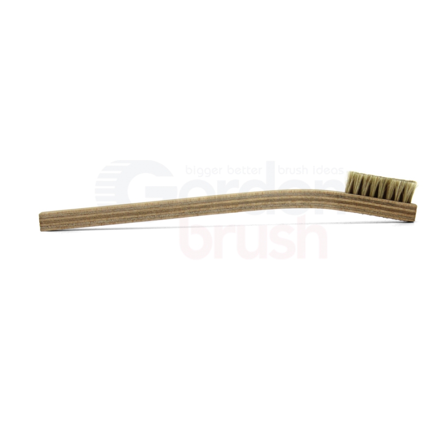 2 x 8 Row Horse Hair Bristle and Plywood Handle Brush 3