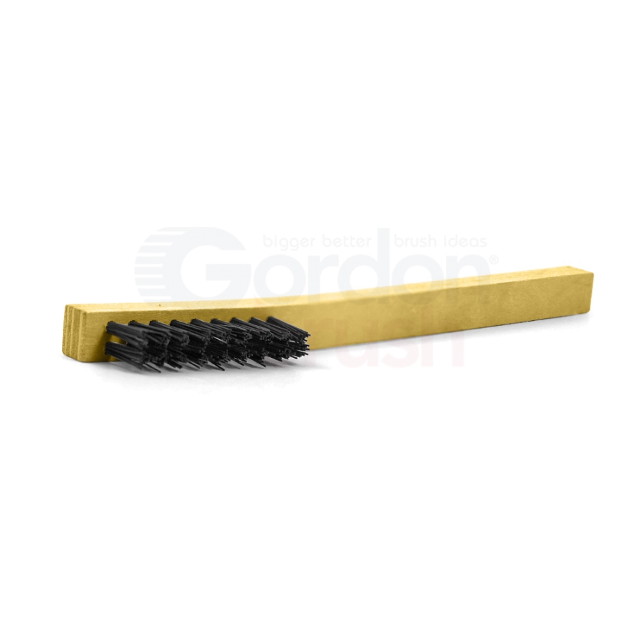 Iron Handle Scrub Brush – 0.022 Nylon 6.12 Bristle with Plastic Handle  906505 - Gordon Brush