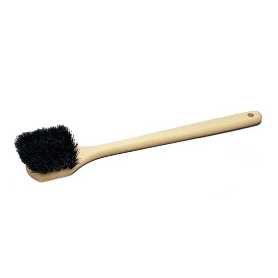 20" Utility Brush - Black Polypropylene Bristle and Foam Block