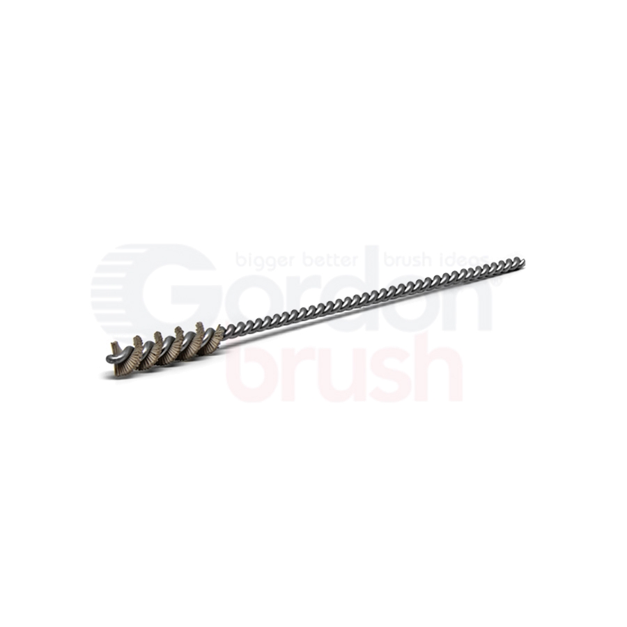 .275" Diameter with 500 Grit Aluminum Oxide Nylon and Stainless Steel Stem Wire Micro Spiral Brush 1