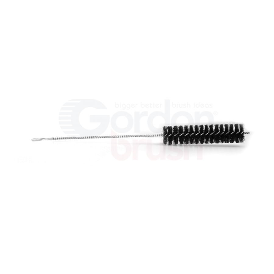 3/4" Diameter 8-1/2" Length Single Spiral, Single-Stem Horse Hair Brushes, with Ring Handle and Galvanized Stem 2