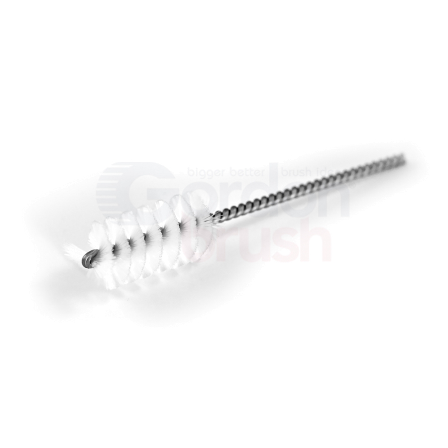 3/4" Diameter Nylon Fill Spiral Thread Cleaning Brush with cut end
